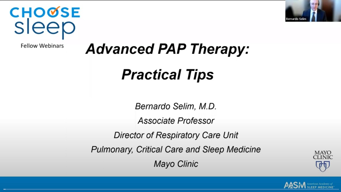 Advanced PAP Therapy : Practical Tips